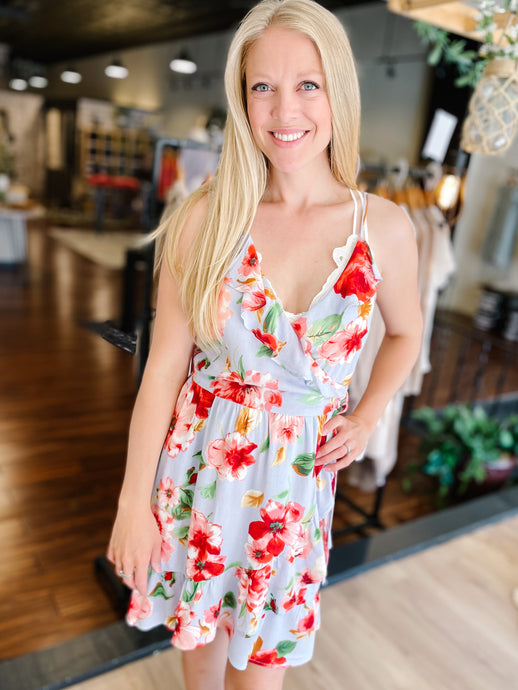 Periwinkle Floral Dress