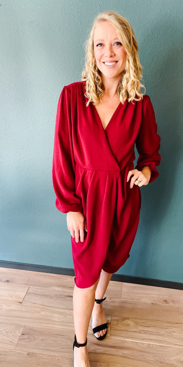 Tenley Burgundy Dress