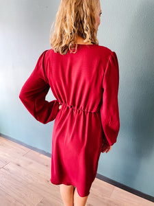 Tenley Burgundy Dress