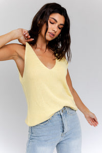 Lemon Sweater Tank